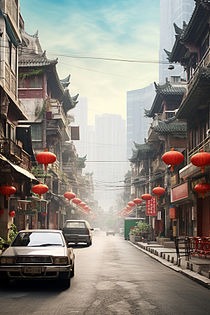 城市街景都市高清素材