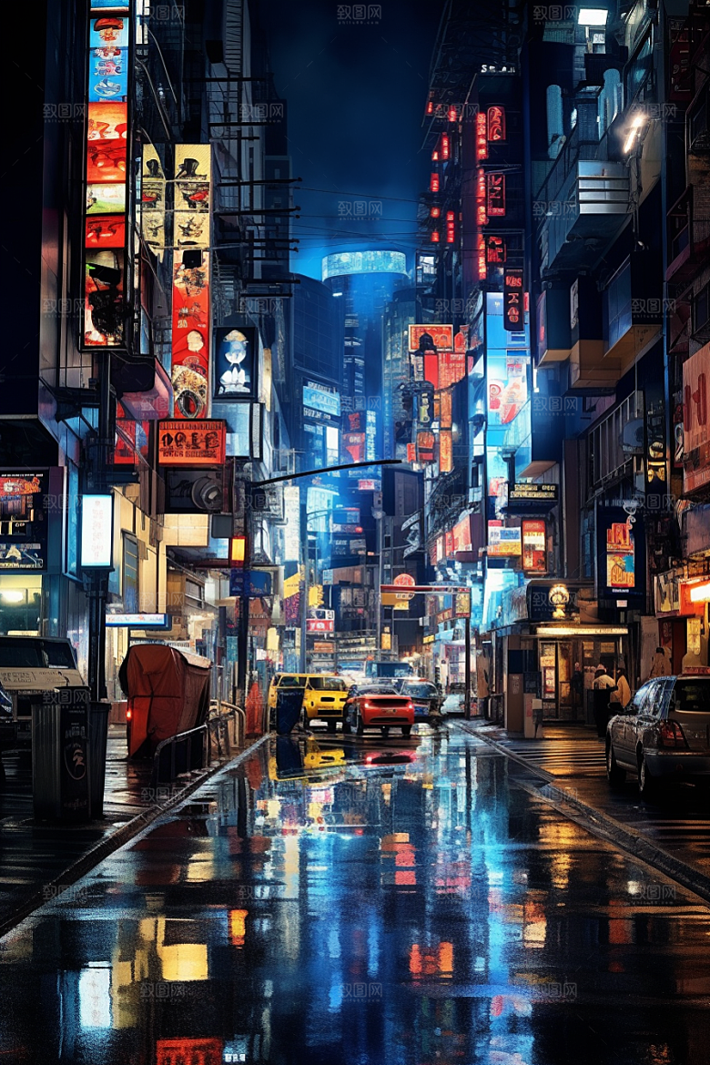 城市街景高清游戏原画素材