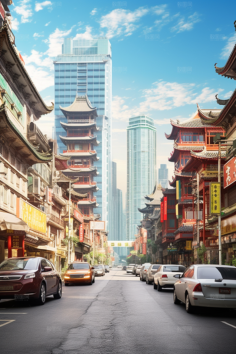 城市街景都市超现实素材