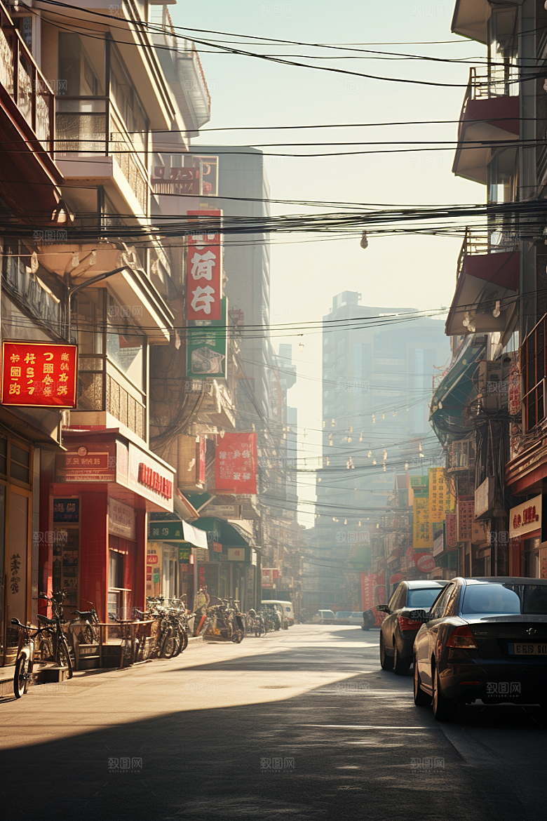 城市街景游戏原画高清素材