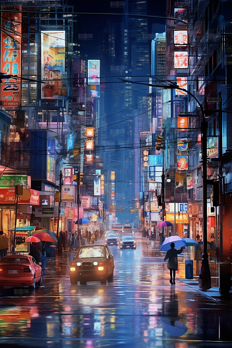 城市街景高清街市素材
