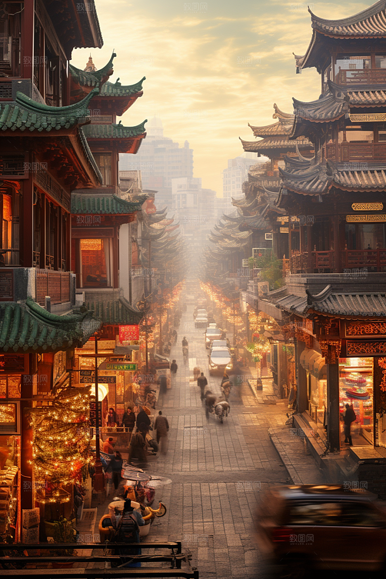 城市街景赛博朋克游戏原画素材