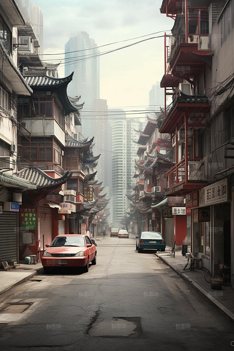 城市街景高清建筑素材