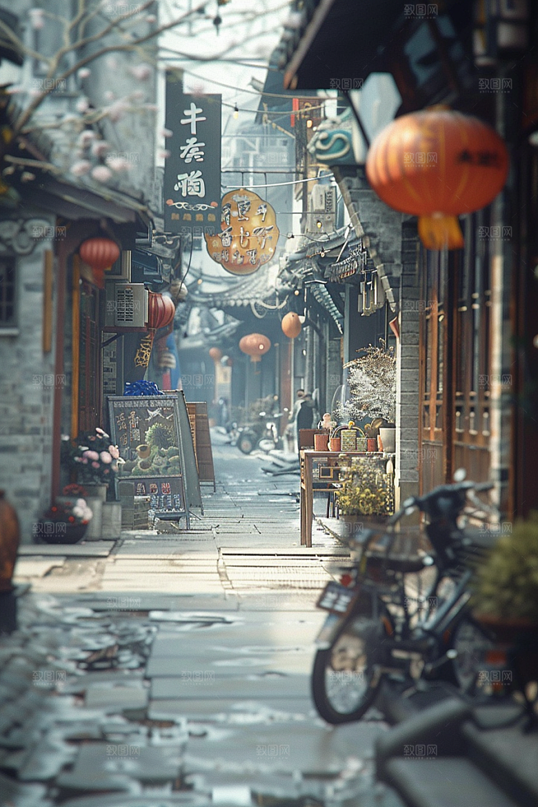 城市街景游戏原画都市素材