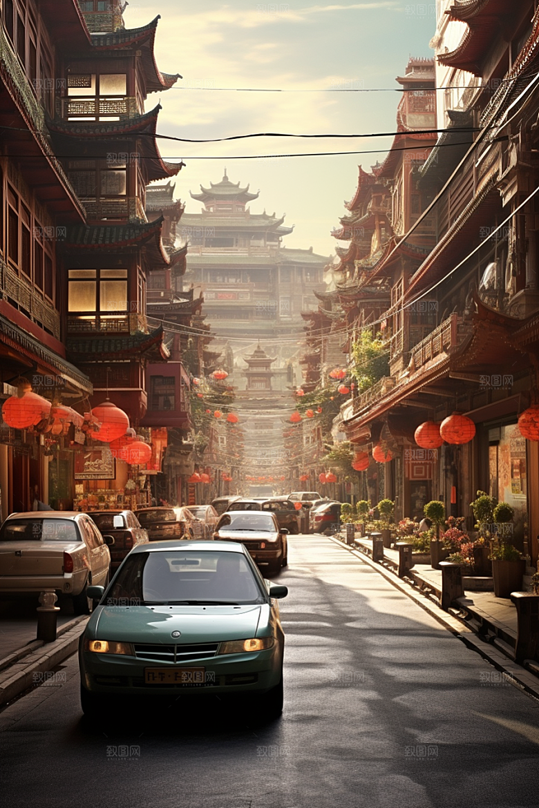 城市街景建筑游戏原画素材
