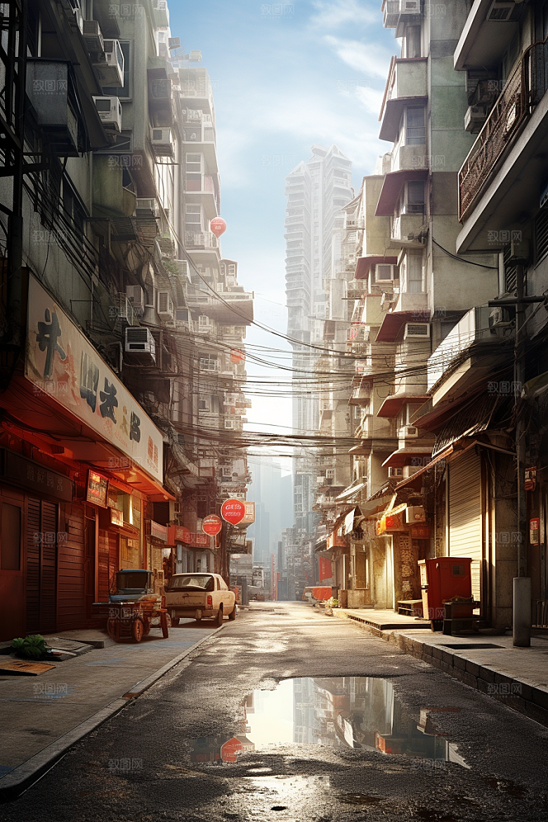 城市街景都市游戏原画素材