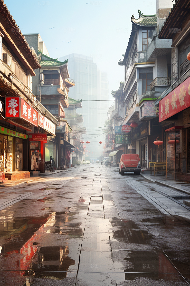 城市街景赛博朋克高清素材