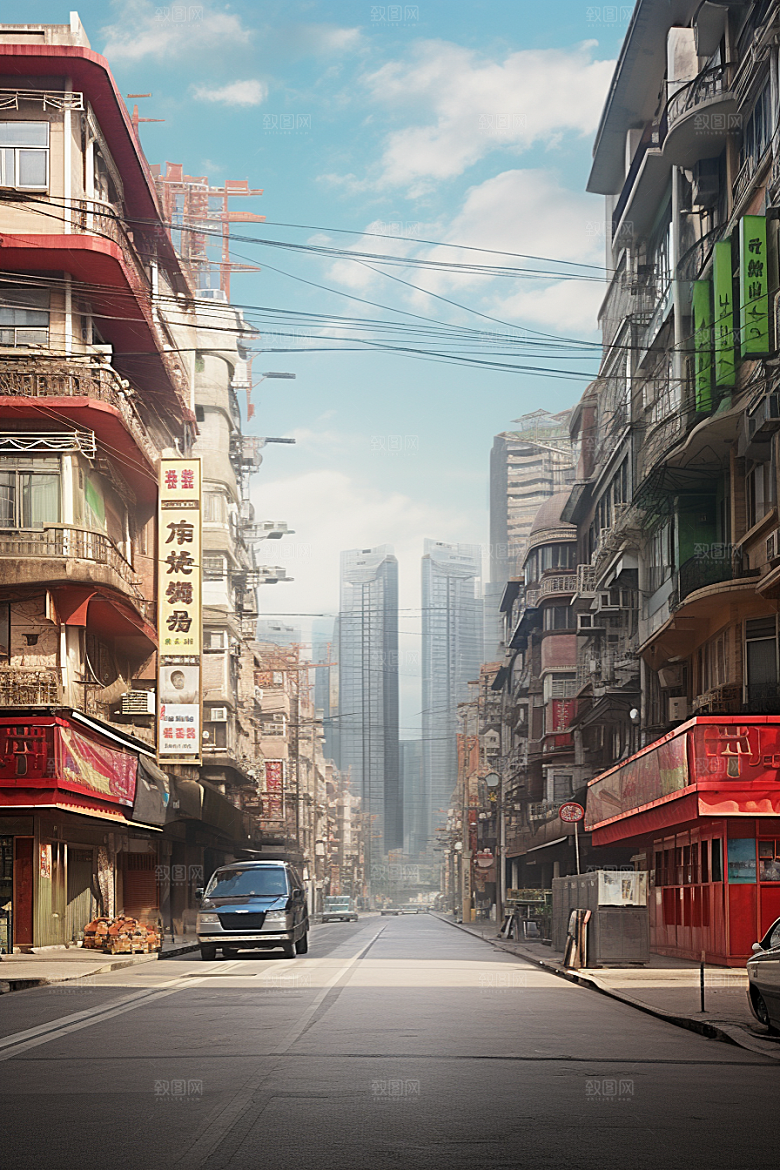 城市街景街市游戏原画素材