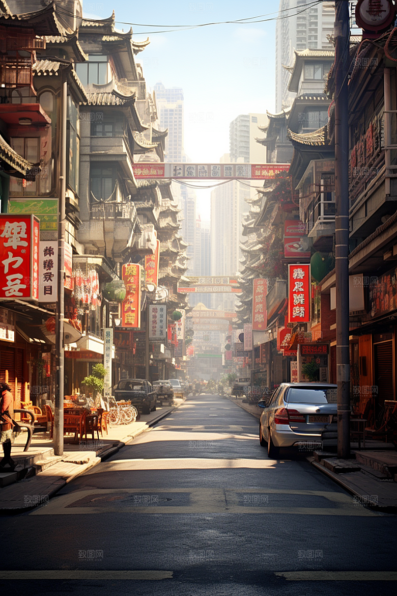 城市街景高清游戏原画素材