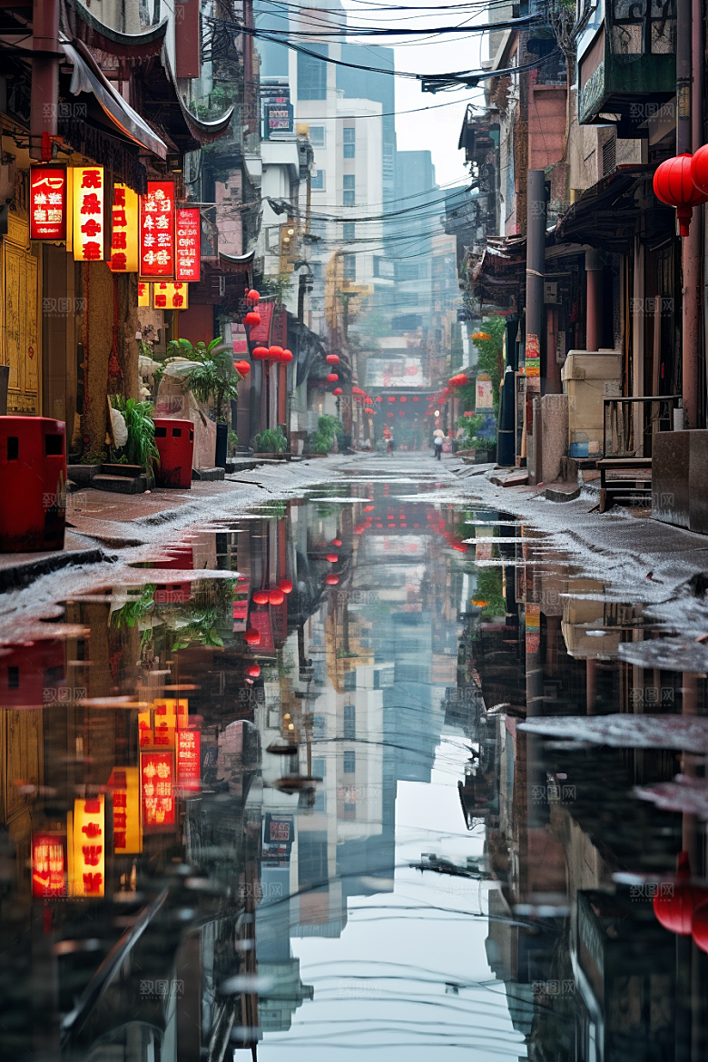 城市街景建筑游戏原画素材