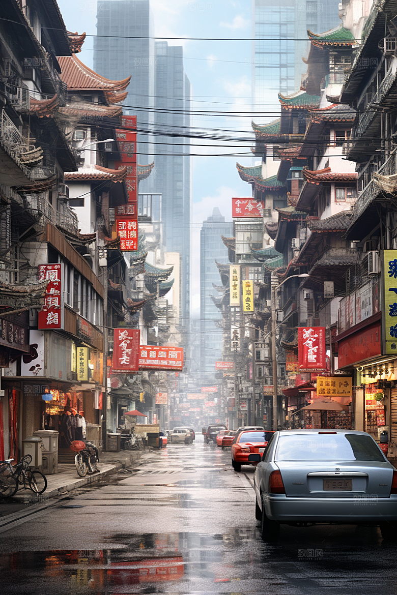 城市街景都市建筑素材
