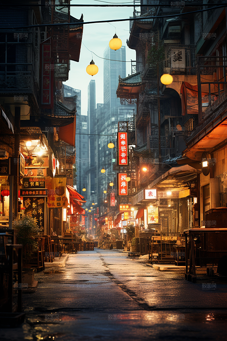 城市街景街道街市素材