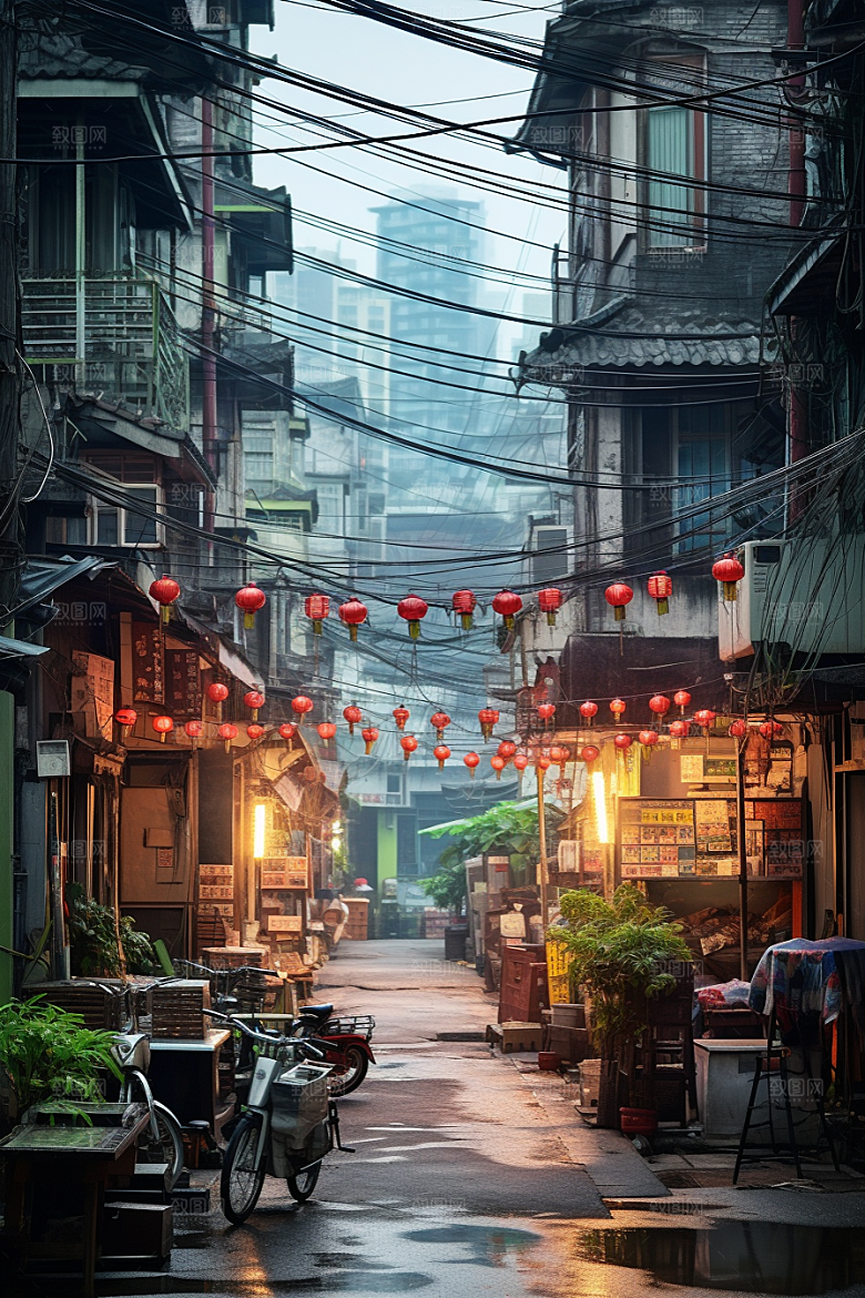 城市街景街道高清素材