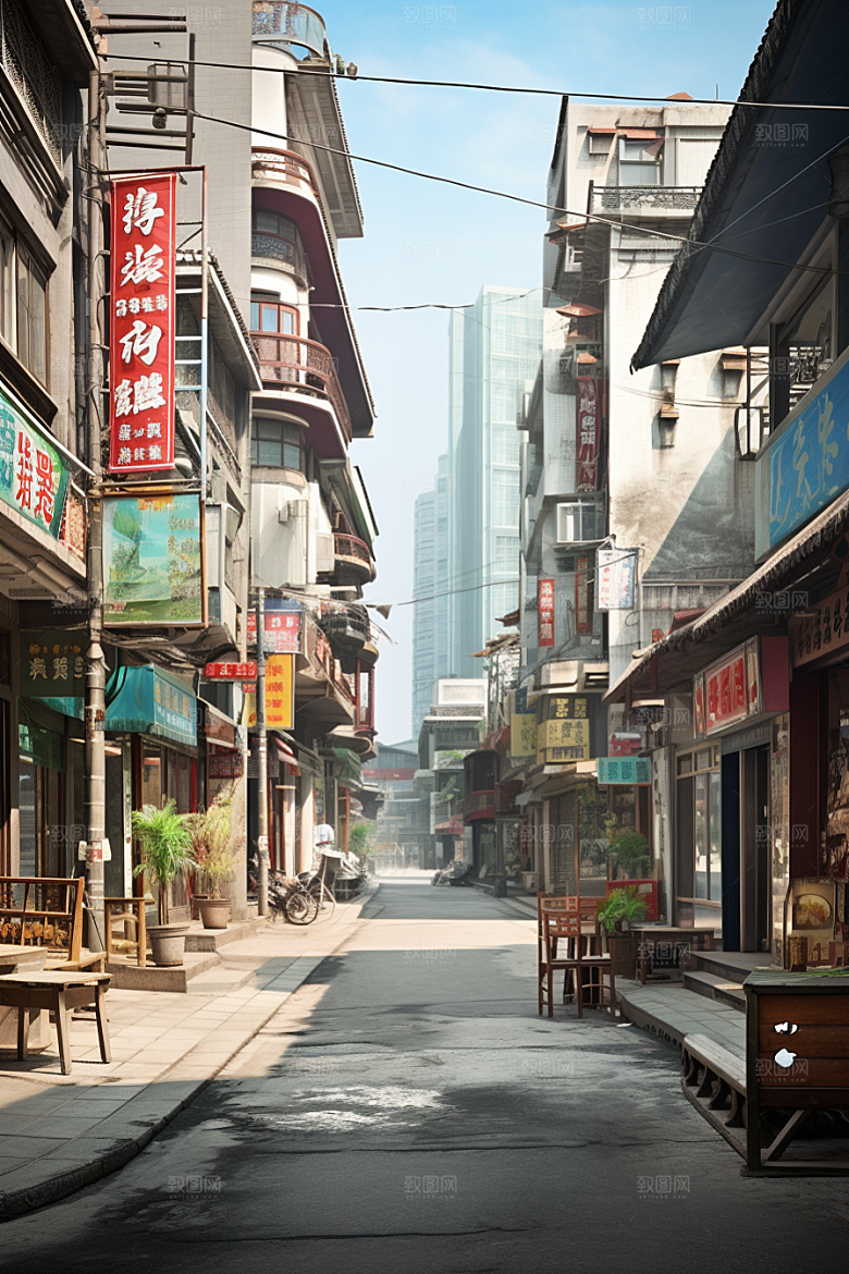 城市街景赛博朋克都市素材
