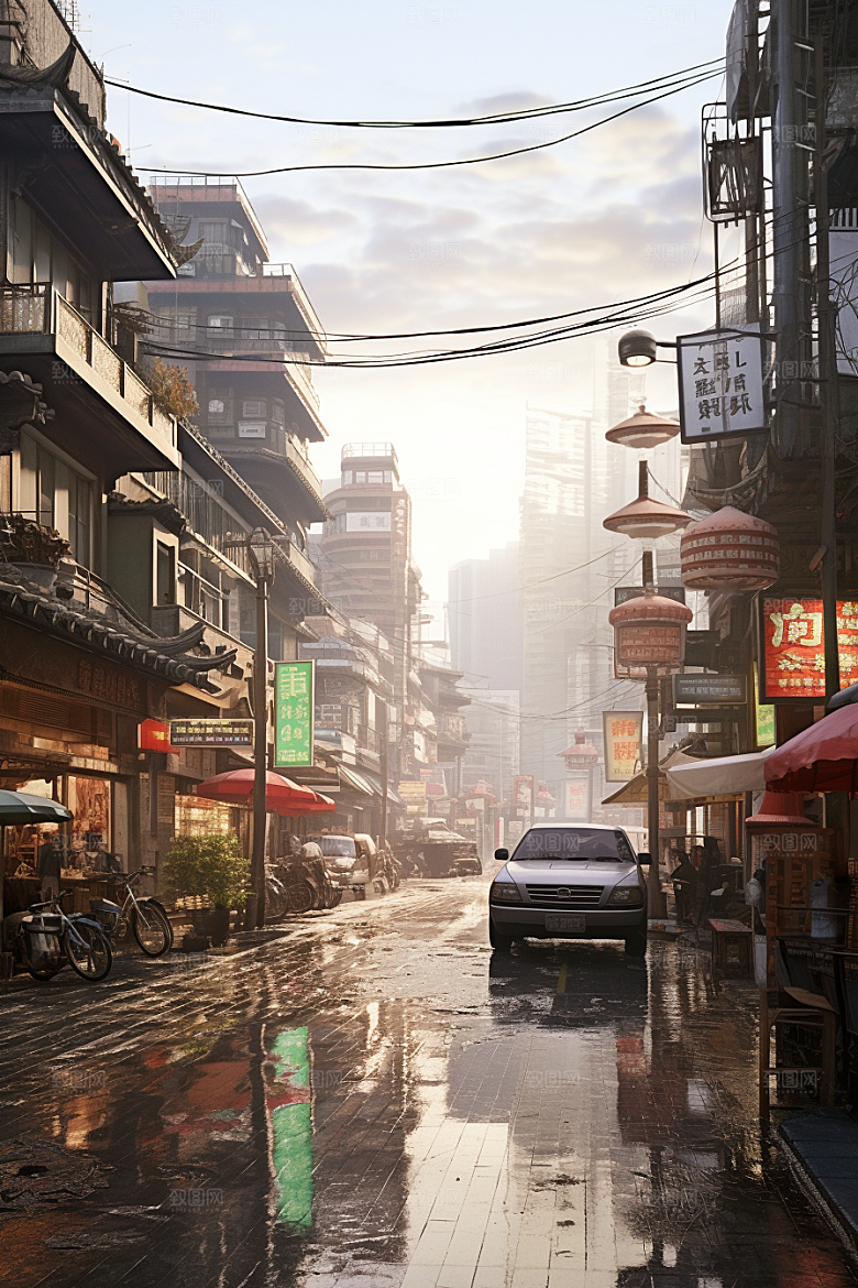 城市街景建筑高清素材