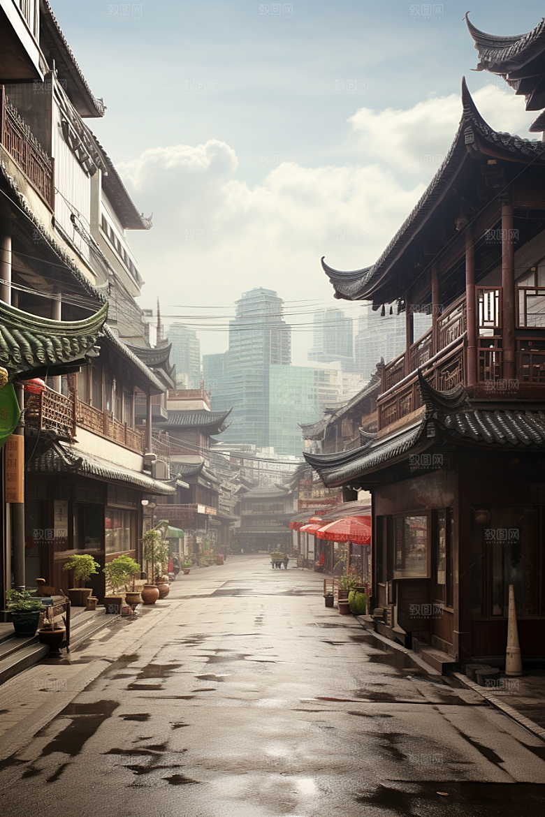城市街景街市街道素材