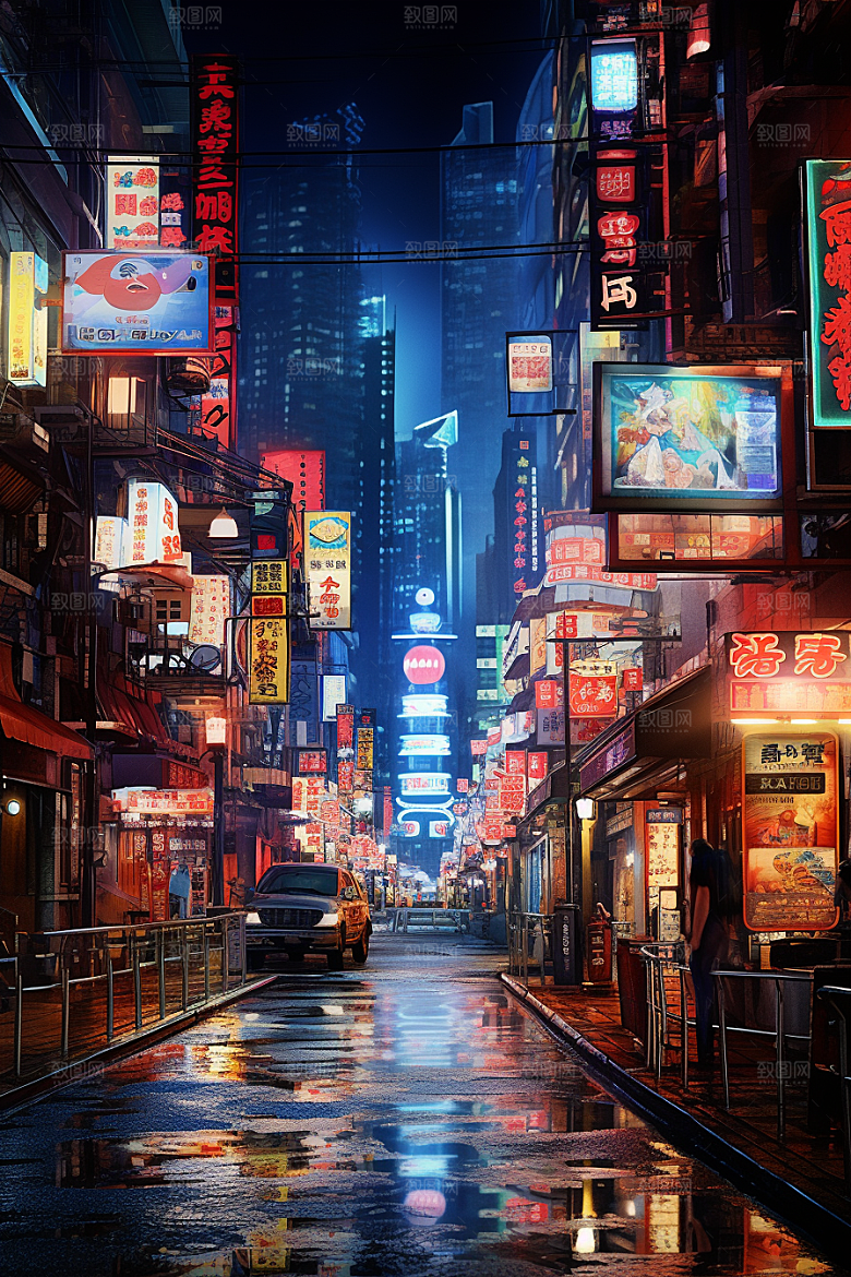 城市街景街市高清素材