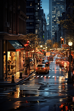 城市街景游戏原画都市素材