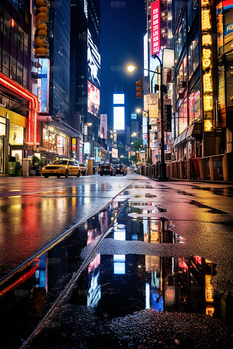 城市街景赛博朋克高清素材