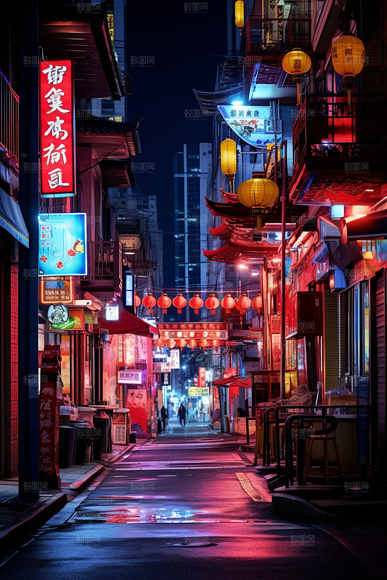 城市街景超现实建筑素材