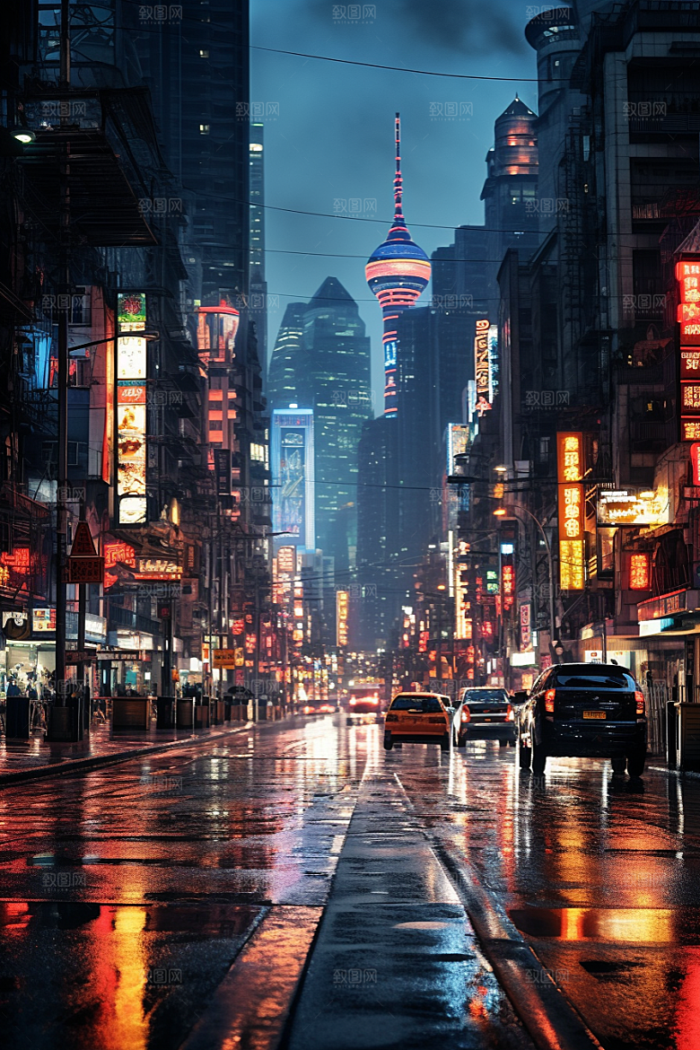 城市街景都市游戏原画素材
