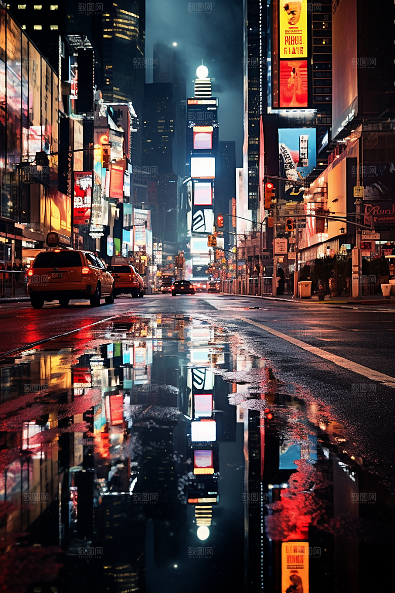 城市街景游戏原画超现实素材