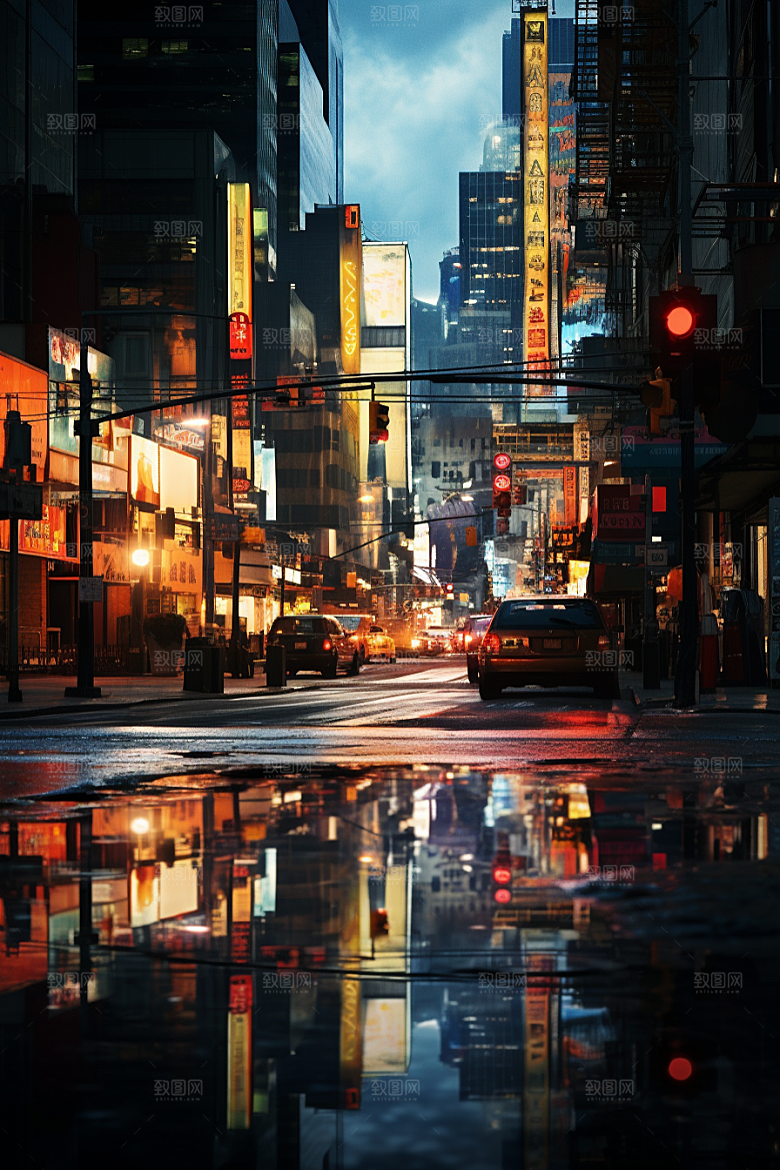 城市街景建筑游戏原画素材
