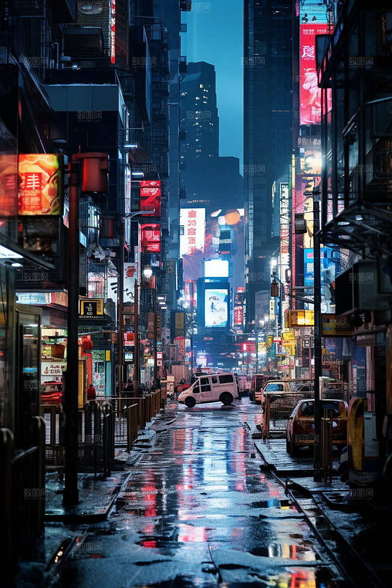 城市街景游戏原画高清素材