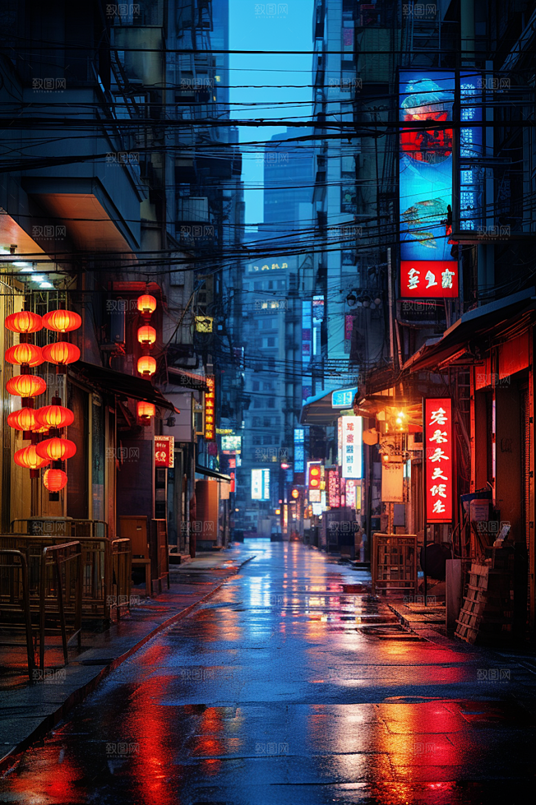 城市街景街市街道素材