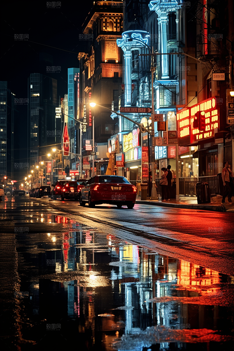 城市街景都市高清素材