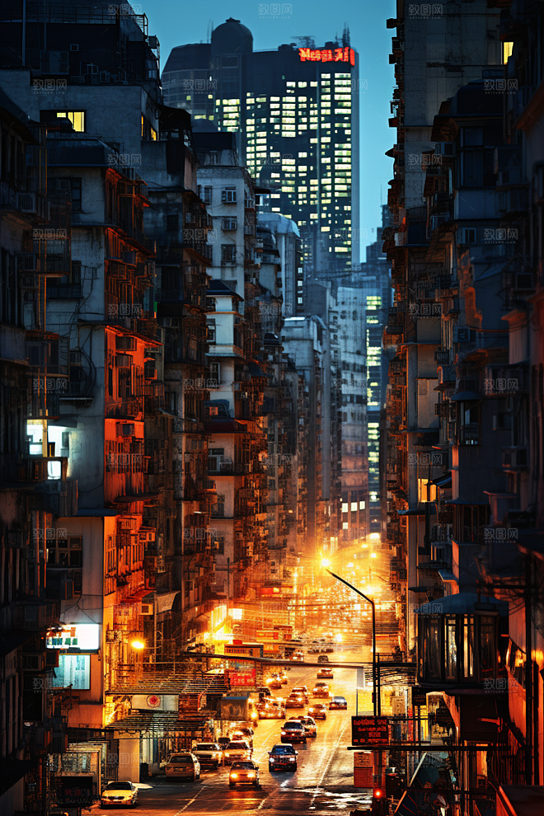 城市街景都市高清素材
