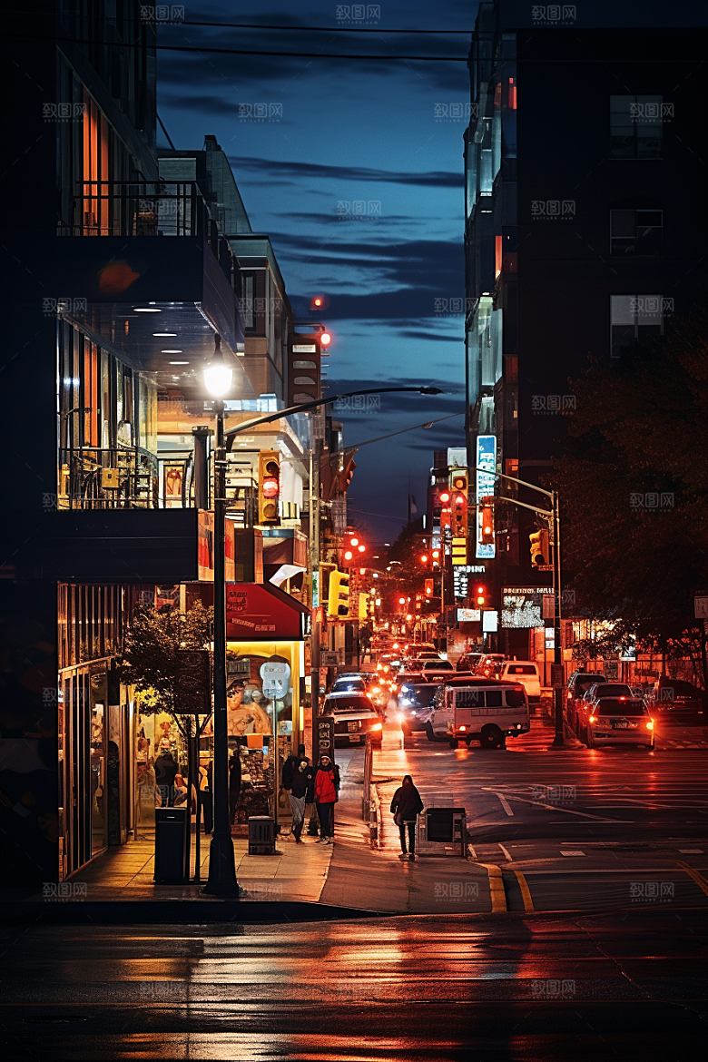 城市街景都市街市素材