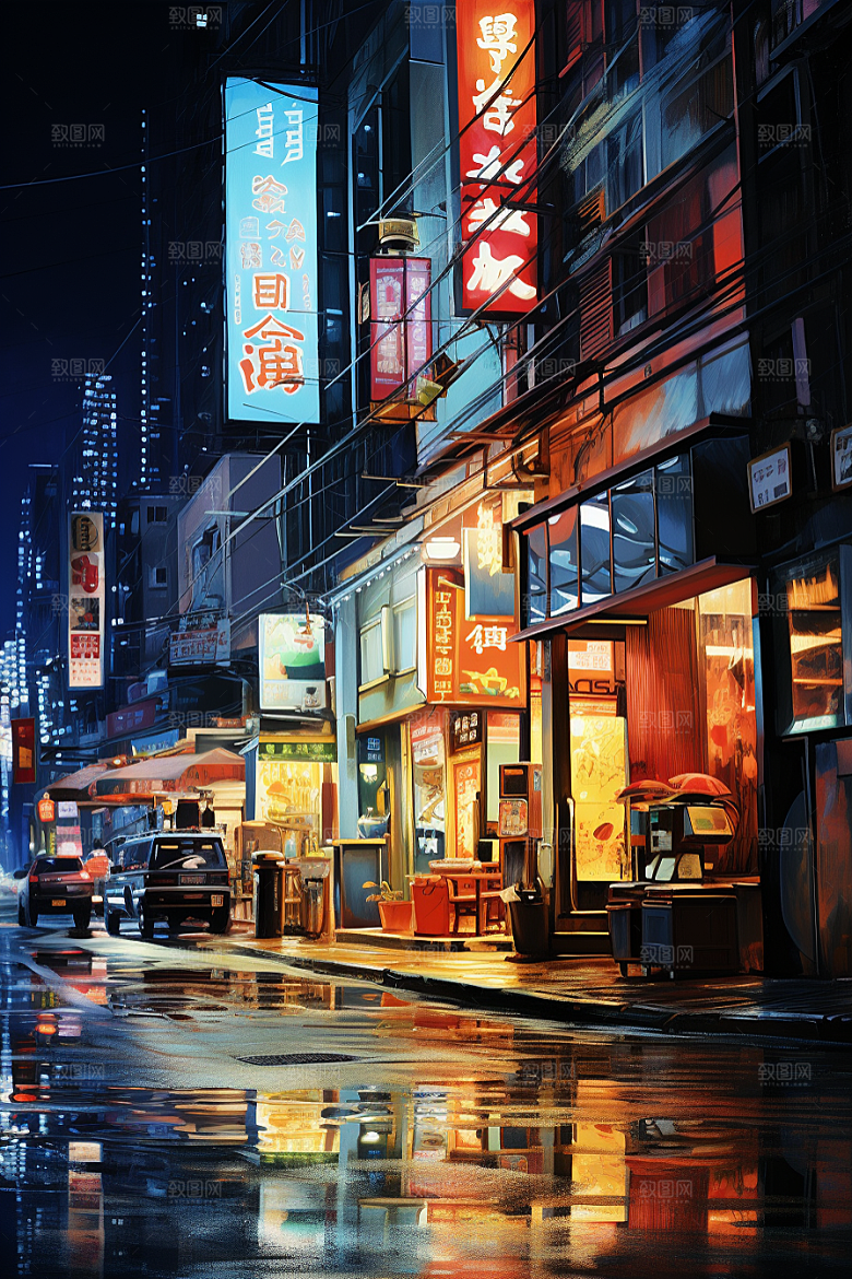 城市街景都市超现实素材