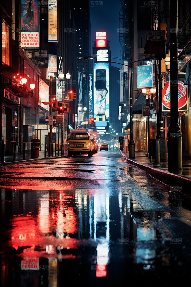 城市街景都市氛围素材