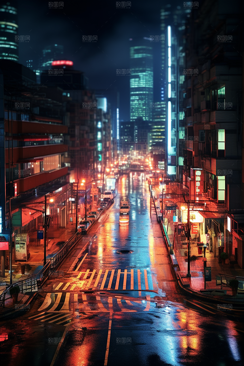 城市街景超现实建筑素材