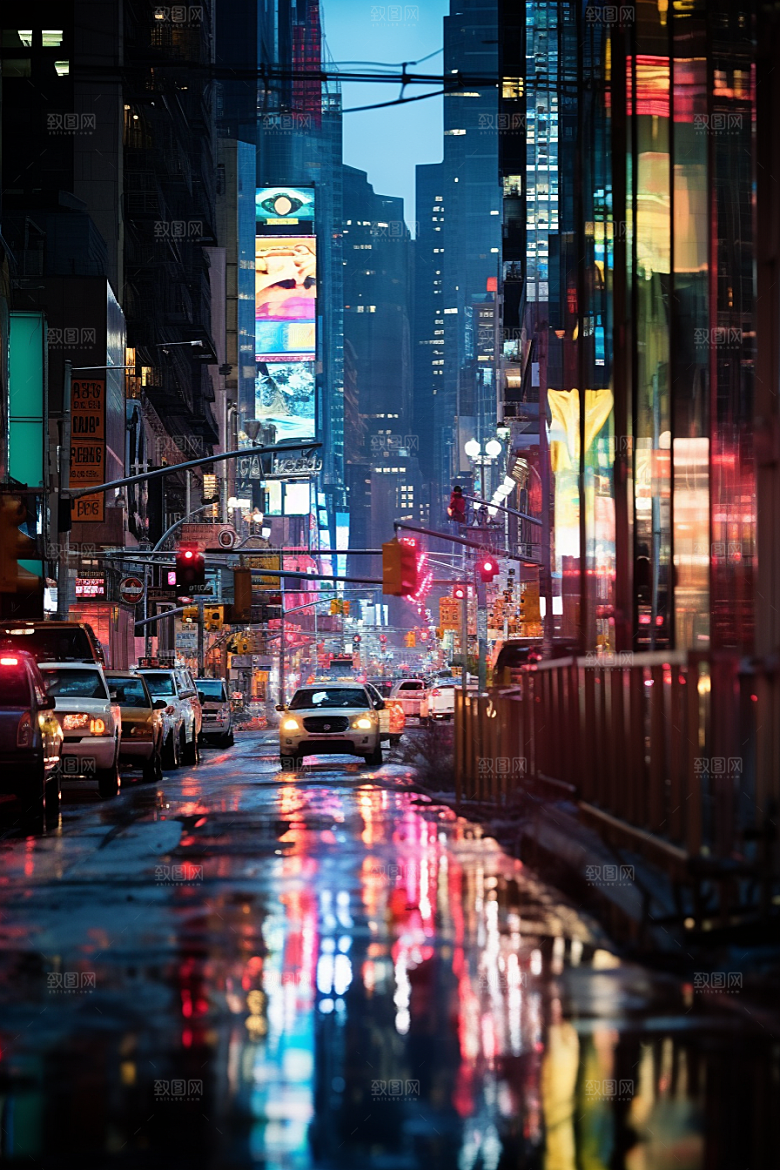 城市街景街市街道素材