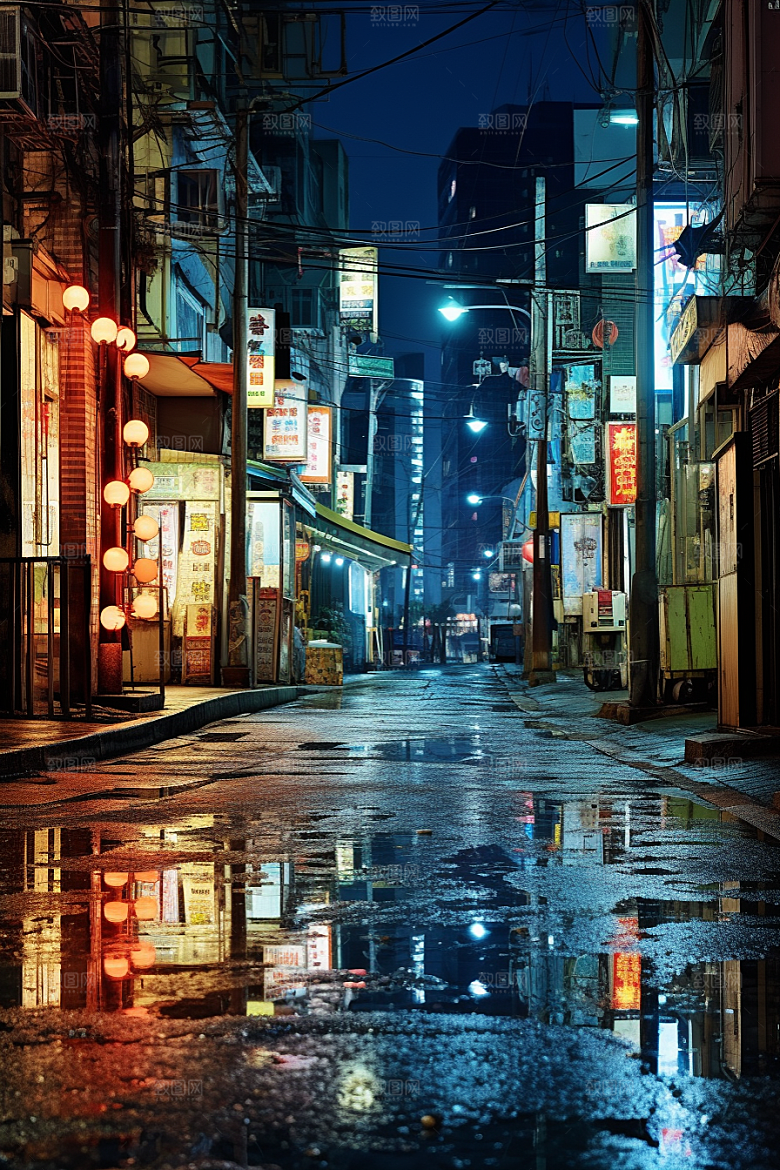 城市街景高清游戏原画素材