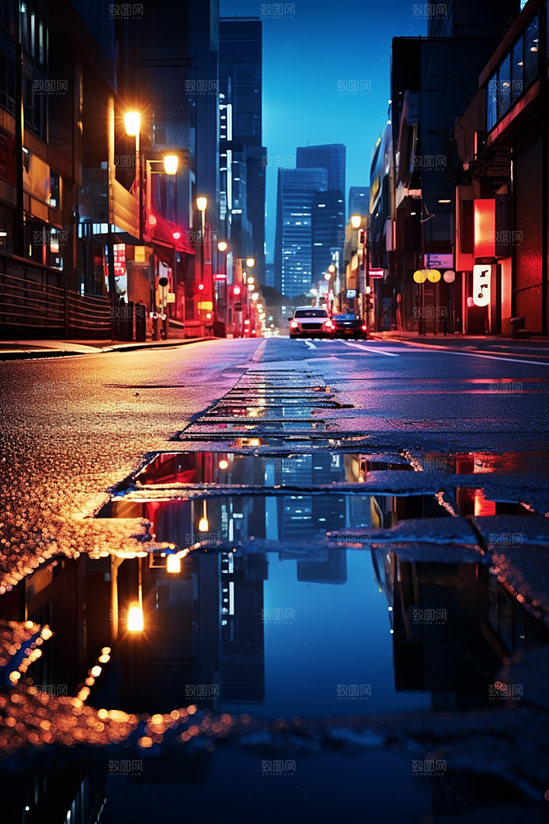 城市街景街市赛博朋克素材
