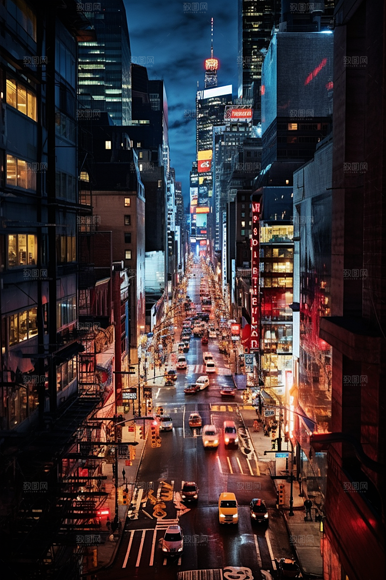 城市街景游戏原画街道素材