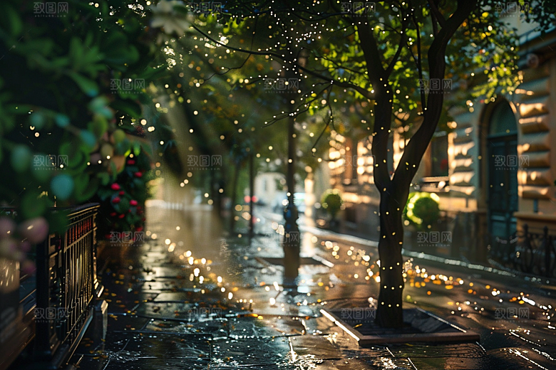 城市街景游戏原画高清素材