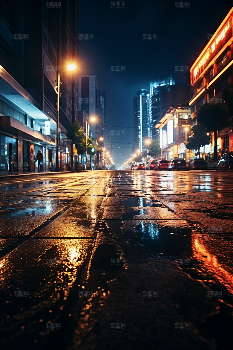 城市街景都市氛围素材