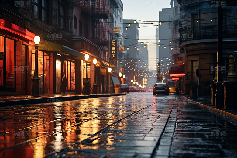 城市街景建筑氛围素材