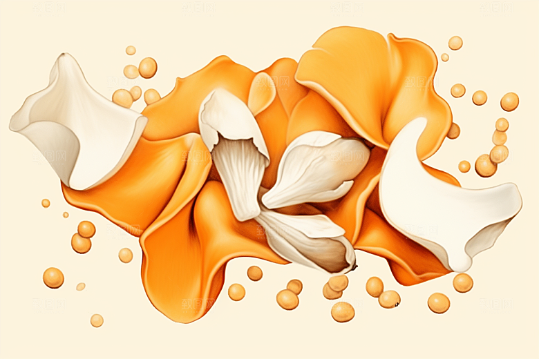 陈皮手绘养生插画