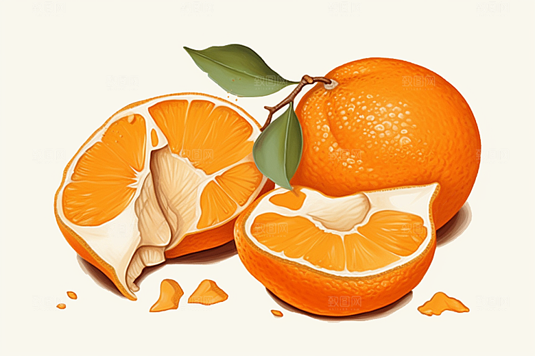 陈皮医学中草药插画