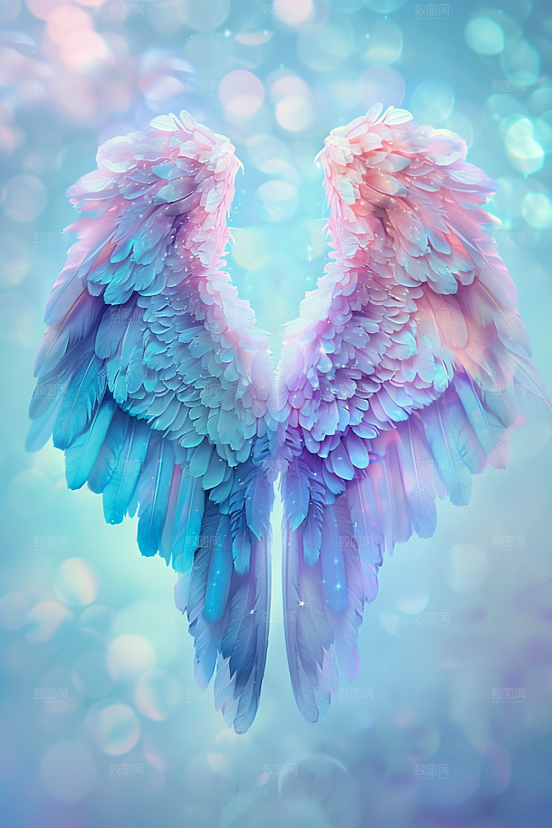 梦幻翅膀天使高清素材