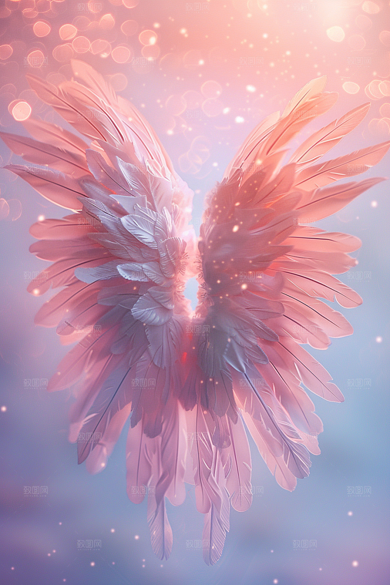 梦幻翅膀唯美梦幻素材