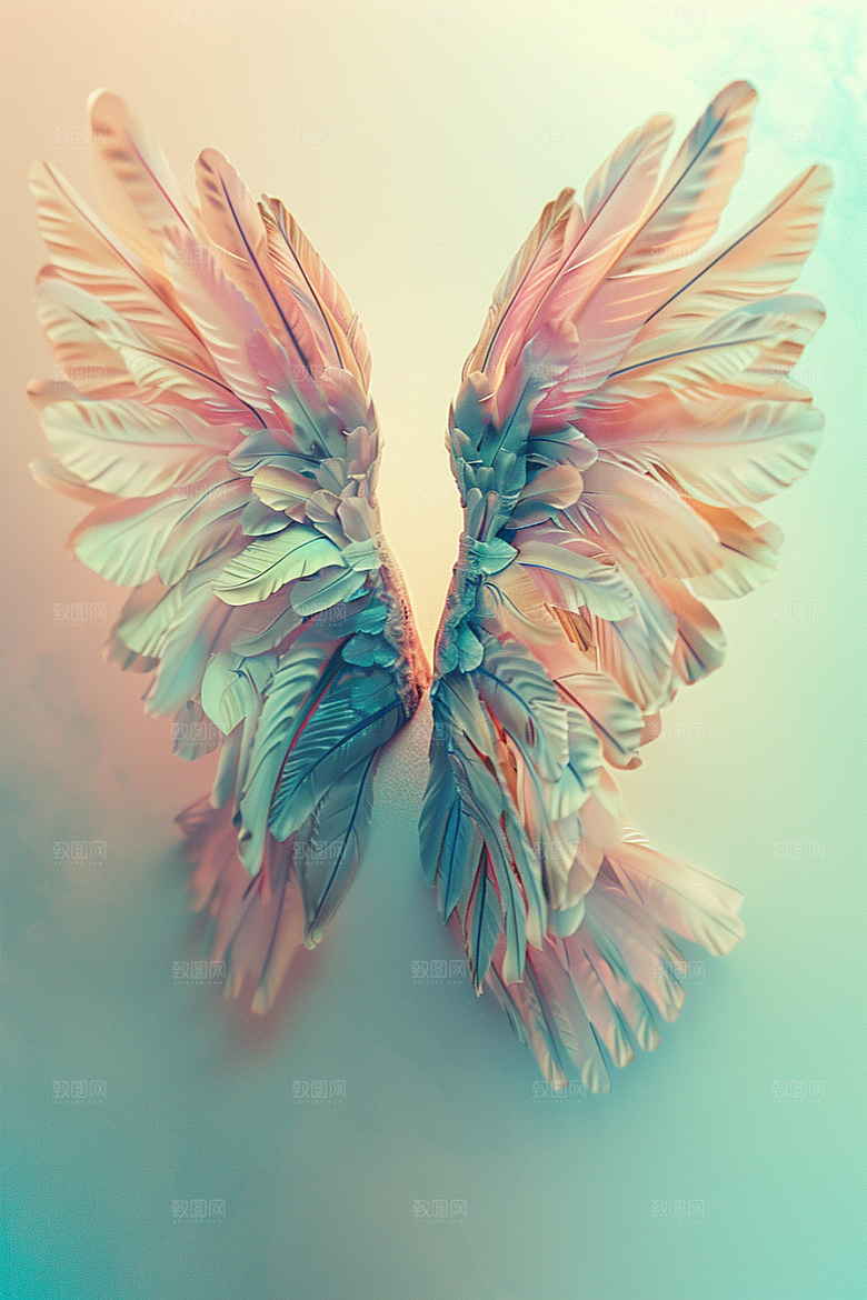 梦幻翅膀浪漫梦幻素材