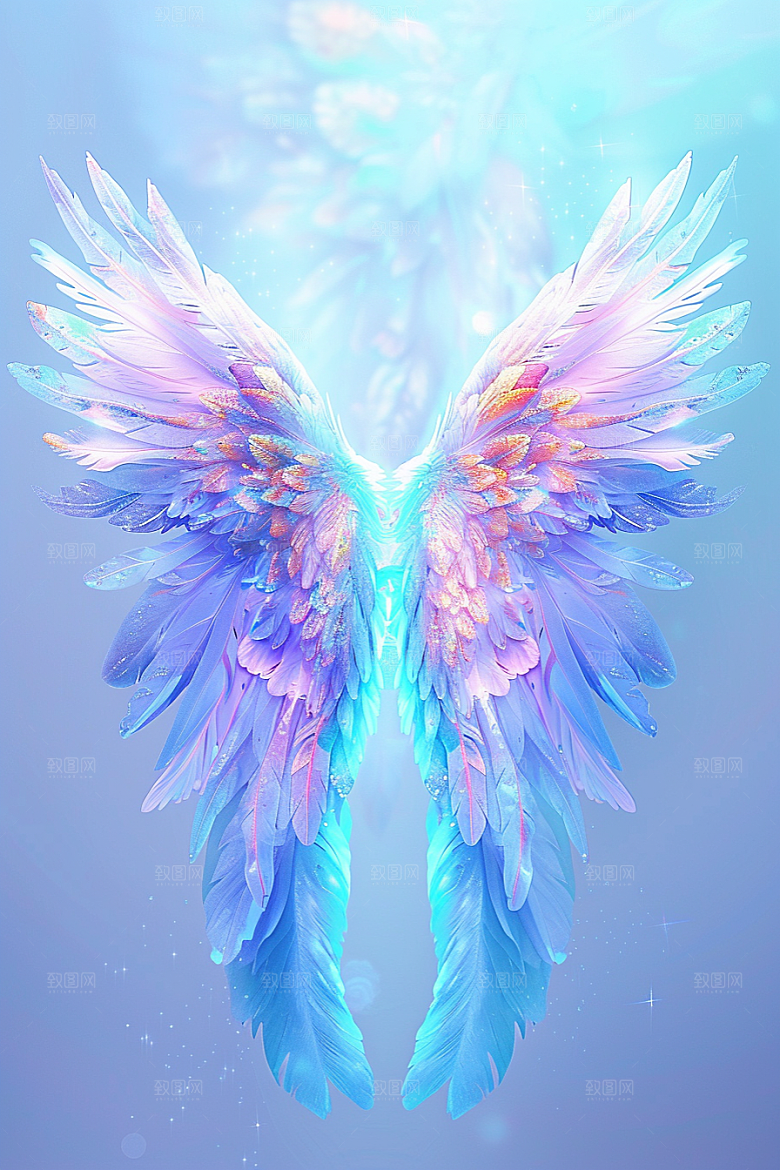 梦幻翅膀天堂梦幻素材