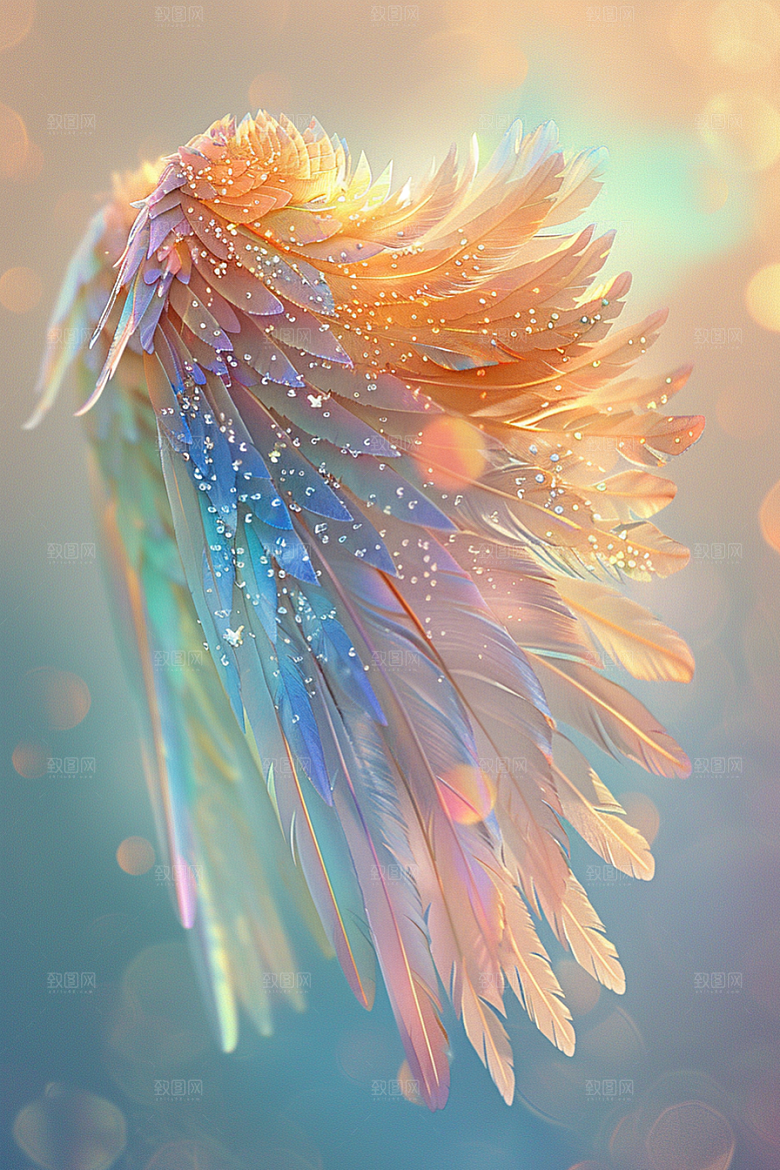 梦幻翅膀梦幻浪漫素材