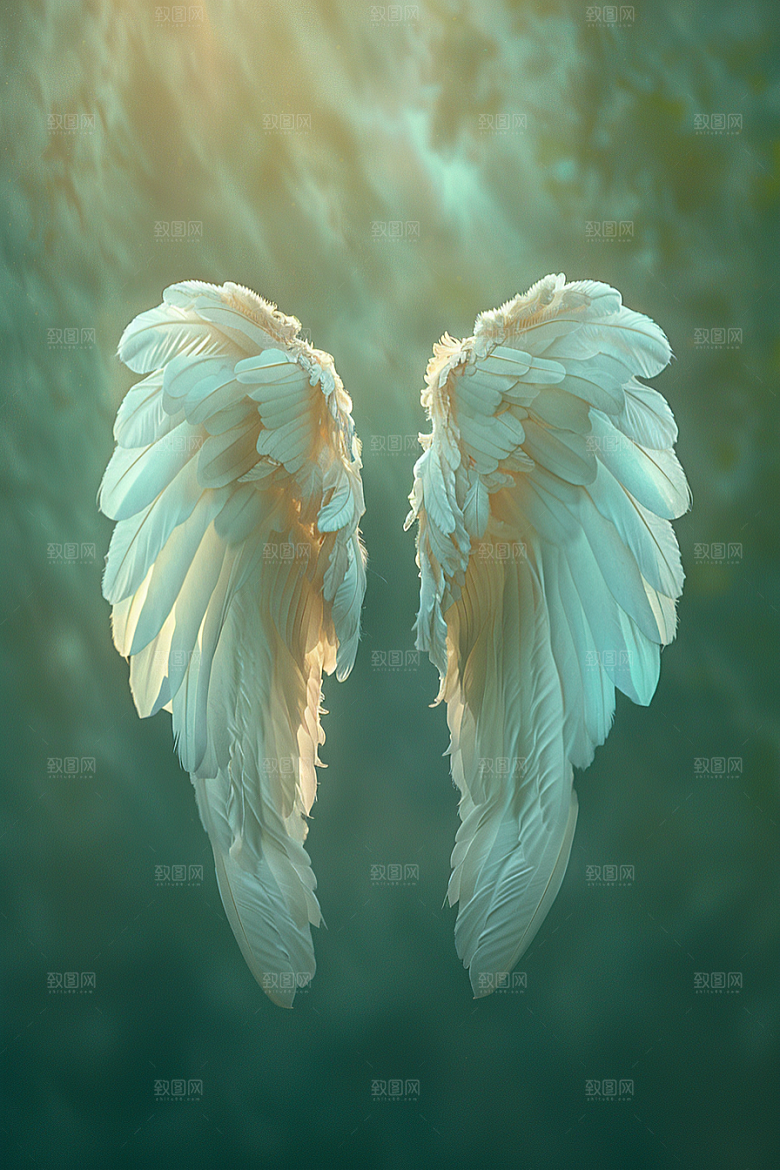梦幻翅膀双翼浪漫素材